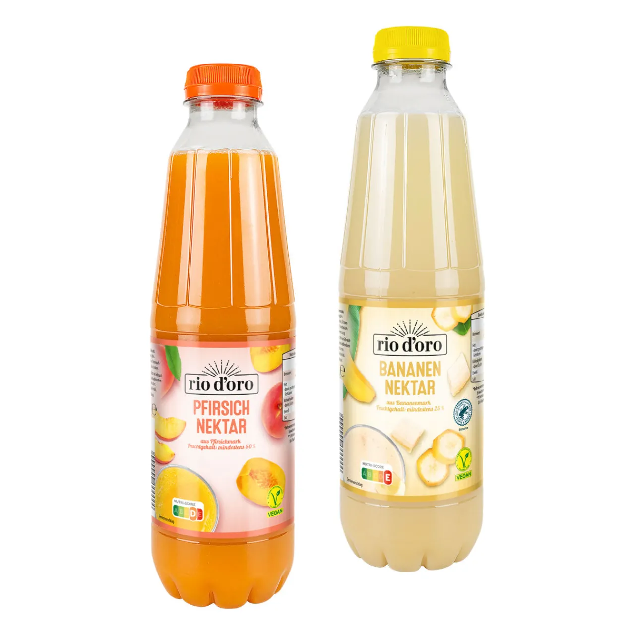 RIO D'ORO Bananen- & Pfirsichnektar aus Fruchtmark