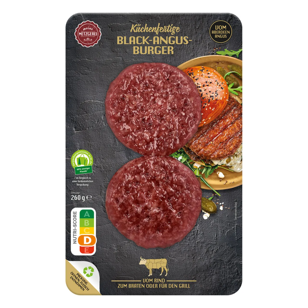MEINE METZGEREI Black-Angus-Burger