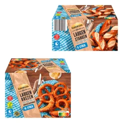 GOLDÄHREN Laugenstangen / -brezen zum Aufbacken