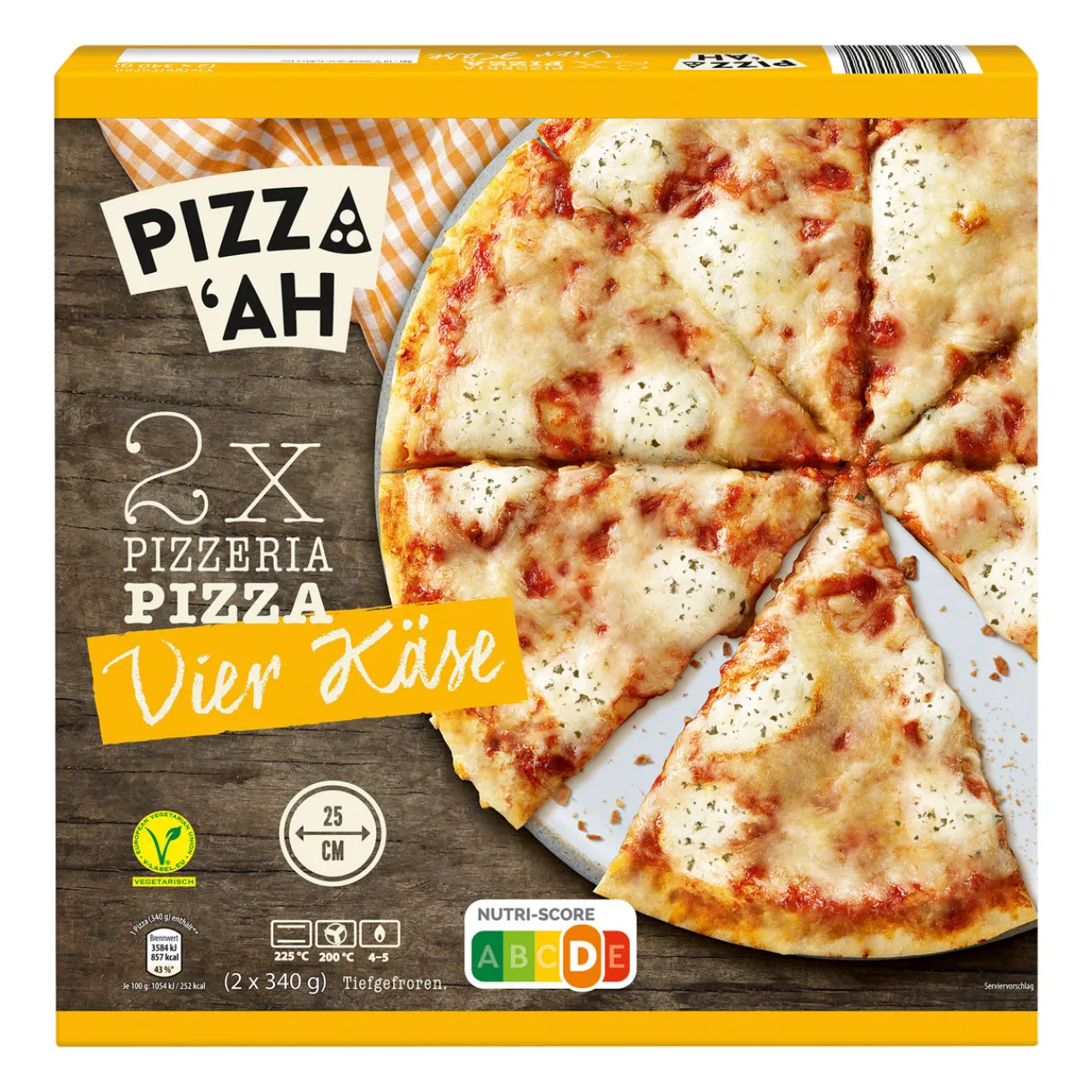 PIZZ'AH Pizza Vier Käse