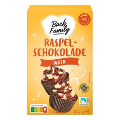 BACK FAMILY Raspelschokolade